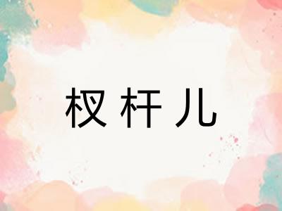 杈杆儿