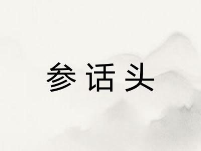 参话头
