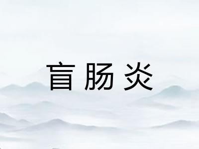 盲肠炎