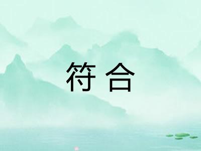 符合