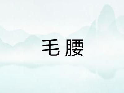 毛腰