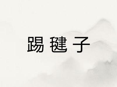 踢毽子