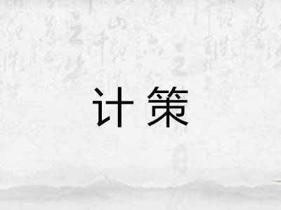 计策