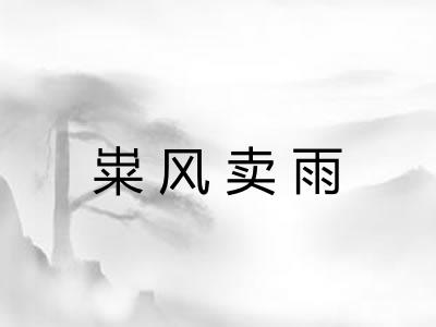 粜风卖雨