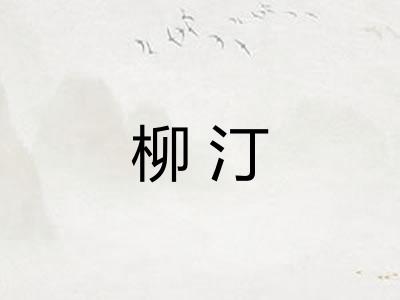 柳汀