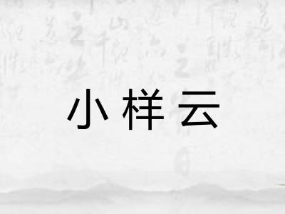 小样云