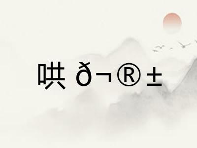 哄𬮱