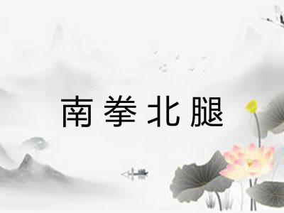 南拳北腿