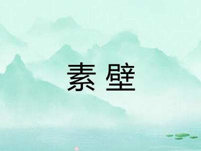 素壁