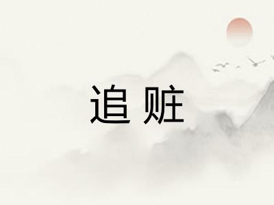 追赃