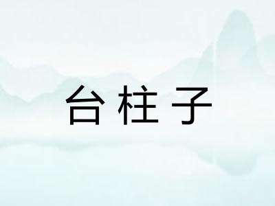 台柱子
