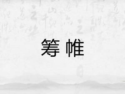 筹帷