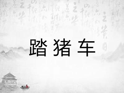 踏猪车