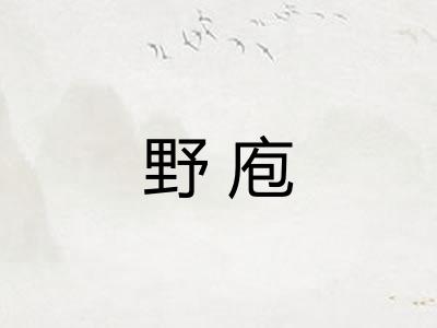 野庖