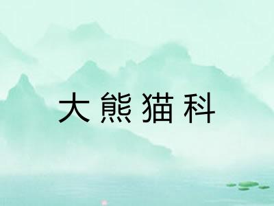 大熊猫科