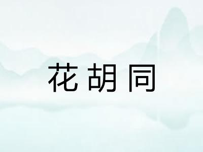 花胡同