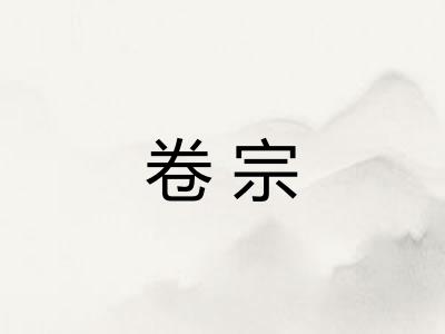 卷宗