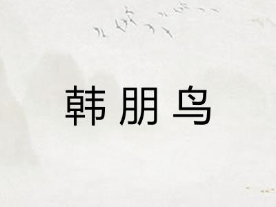 韩朋鸟
