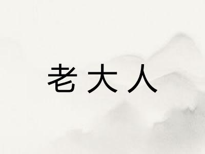 老大人 老大人