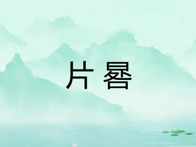 片晷
