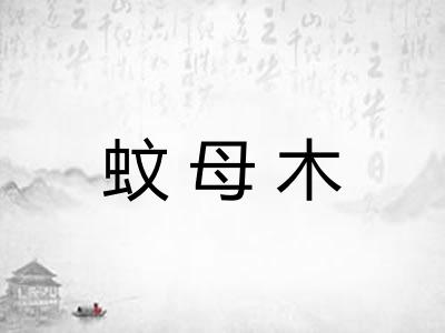 蚊母木