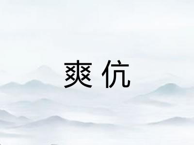 爽伉