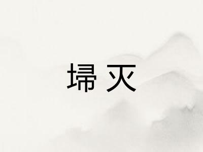 埽灭