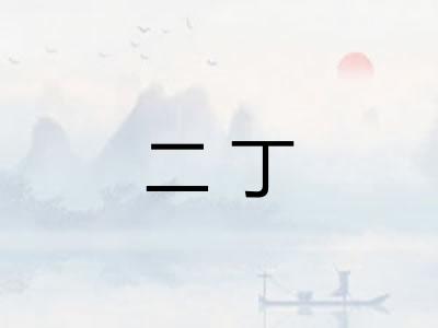 二丁