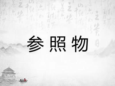 参照物