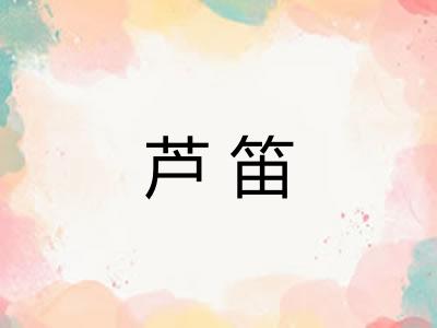芦笛