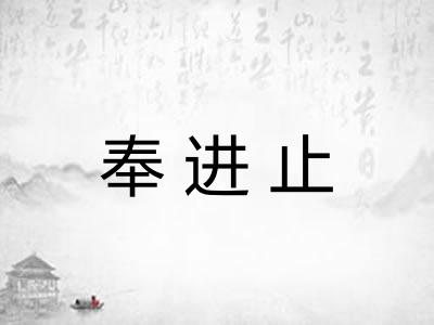 奉进止