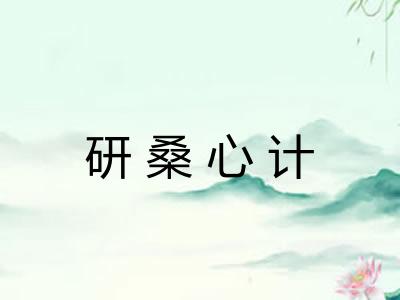 研桑心计
