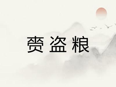 赍盗粮