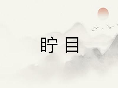 眝目