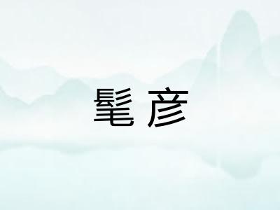 髦彦