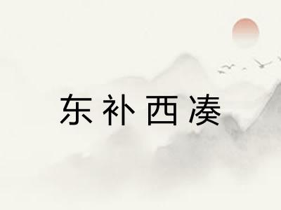 东补西凑