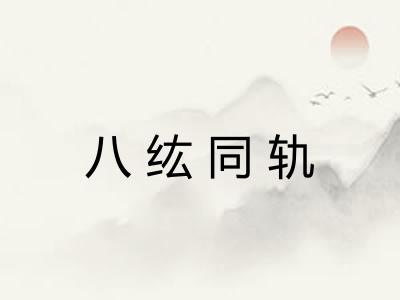 八纮同轨