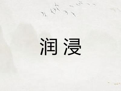 润浸
