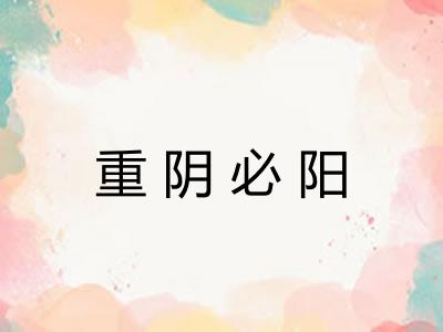 重阴必阳