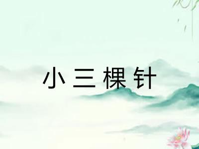 小三棵针