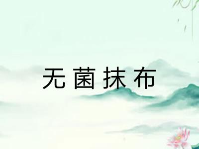 无菌抹布 无菌抹布
