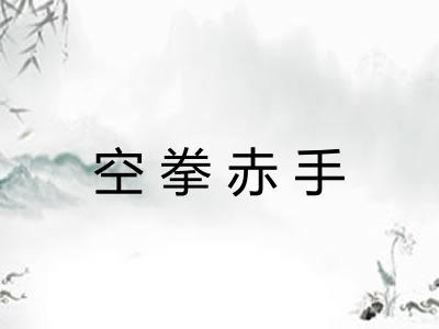 空拳赤手