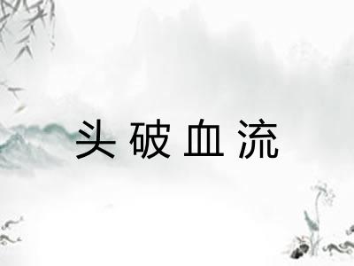 头破血流