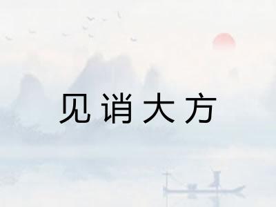 见诮大方