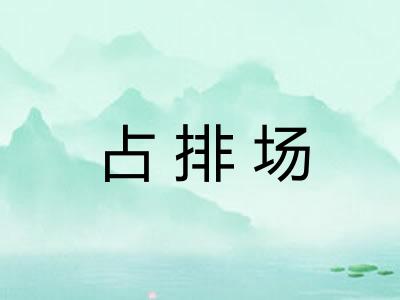 占排场