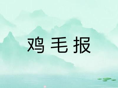 鸡毛报