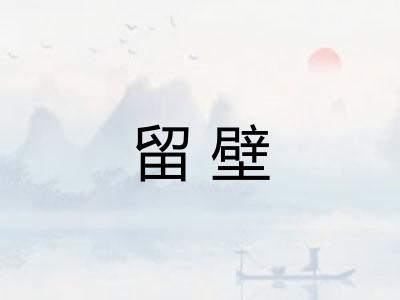 留壁