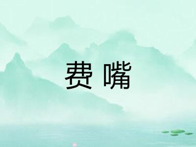 费嘴