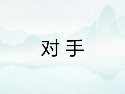 对手