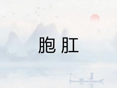 胞肛